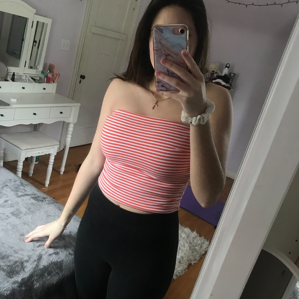 Stripped Tube Top